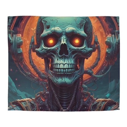 Gothic Sci-Fi Microfiber Duvet Cover - Perfect for Bedroom Decor Halloween Home Styling Cozy Sleep - King / Cream