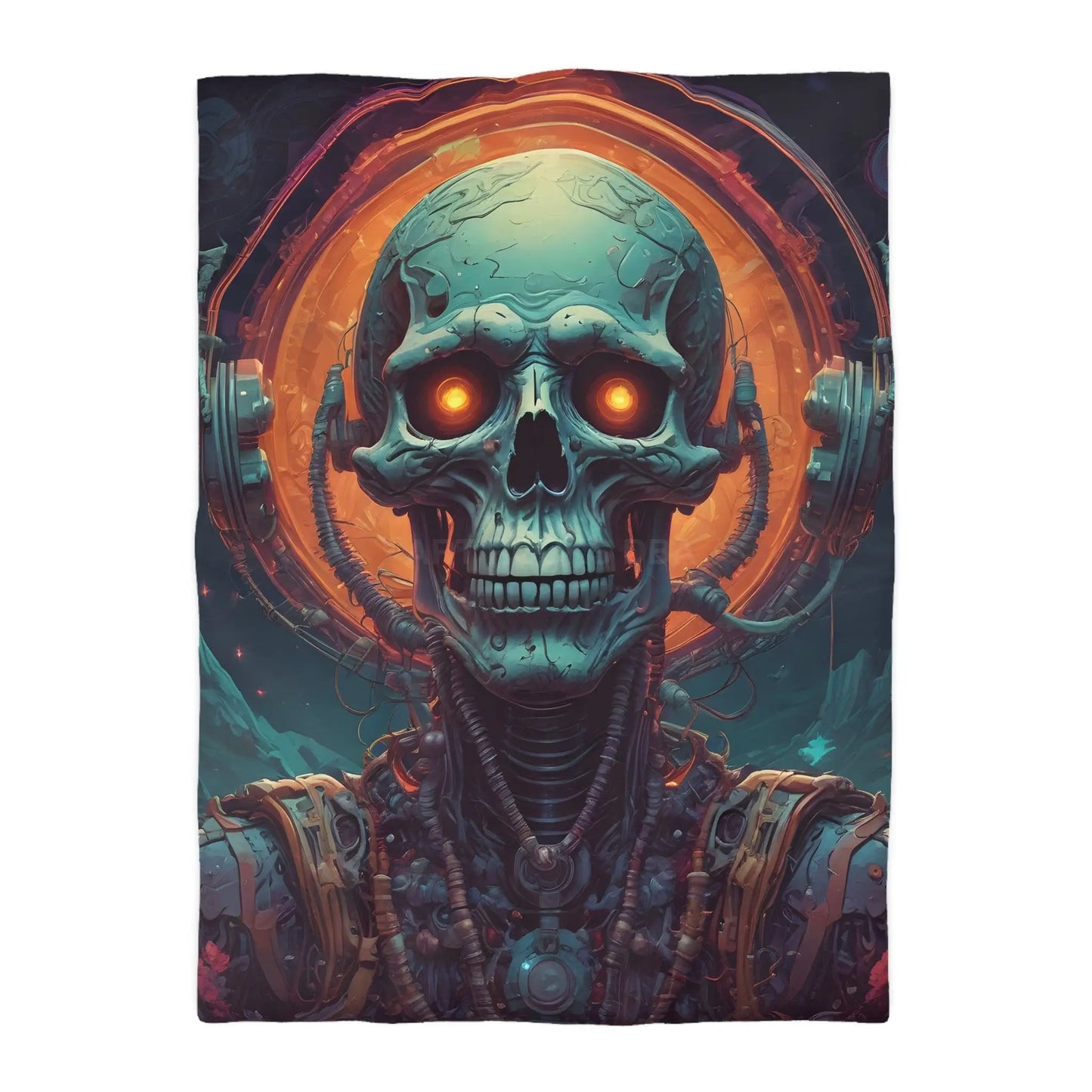 Gothic Sci-Fi Microfiber Duvet Cover - Perfect for Bedroom Decor Halloween Home Styling Cozy Sleep - Twin XL / White