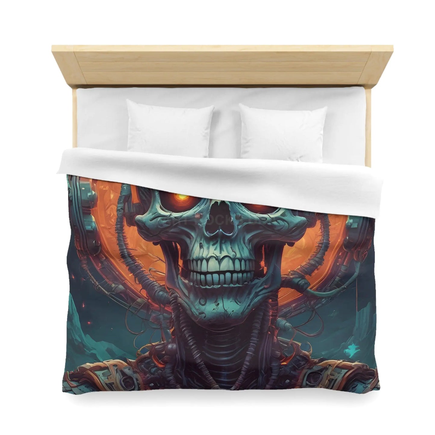 Gothic Sci-Fi Microfiber Duvet Cover - Perfect for Bedroom Decor Halloween Home Styling Cozy Sleep - Home Decor