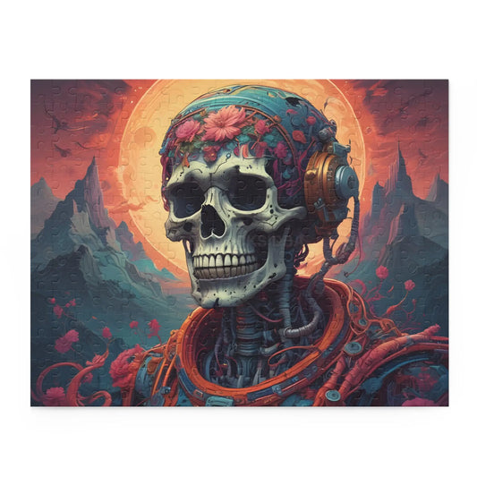 Gothic Skull Jigsaw Puzzle — 120/252/500-Piece - 14’’ × 11’’ (252 pcs) - Puzzle