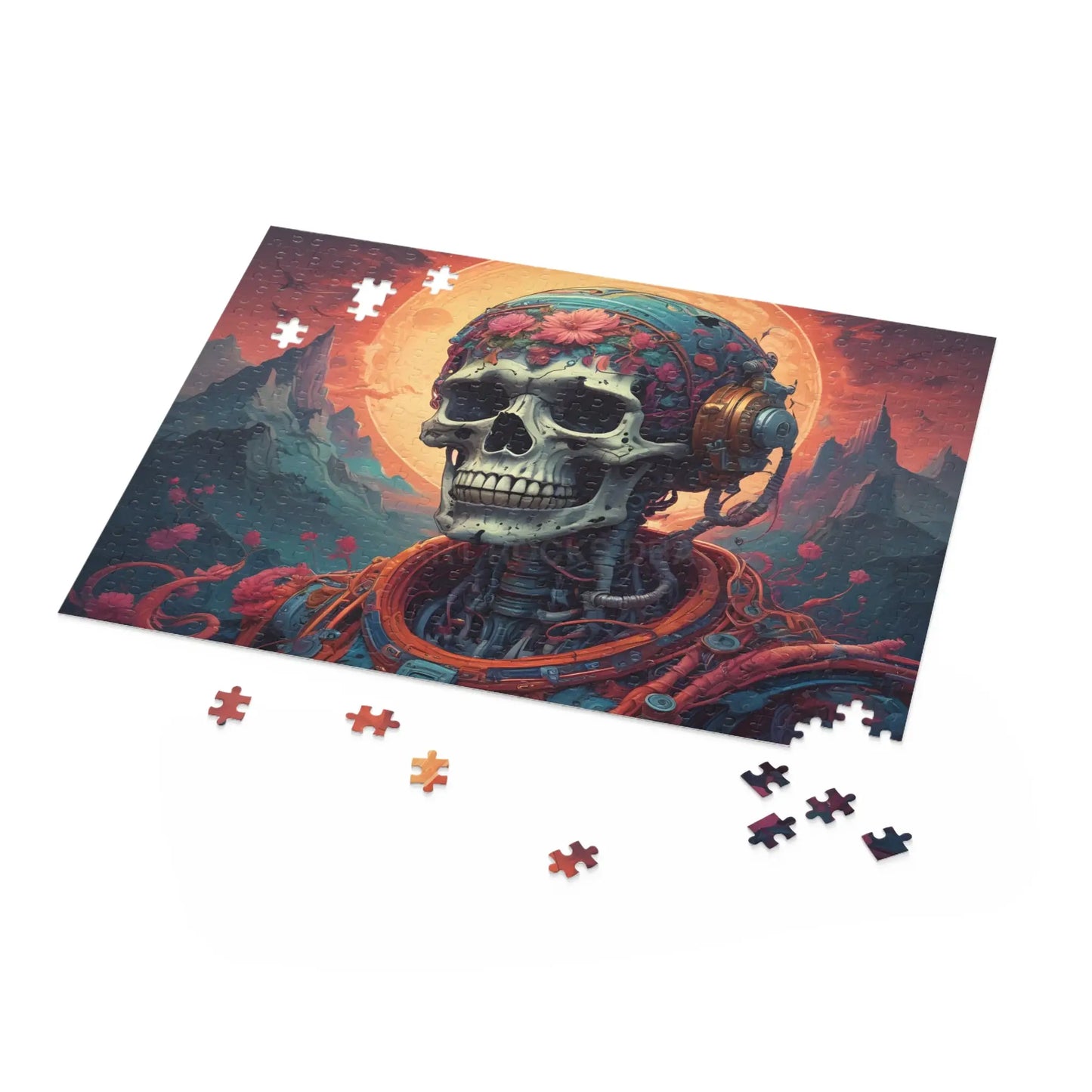 Gothic Skull Jigsaw Puzzle — 120/252/500-Piece - Puzzle