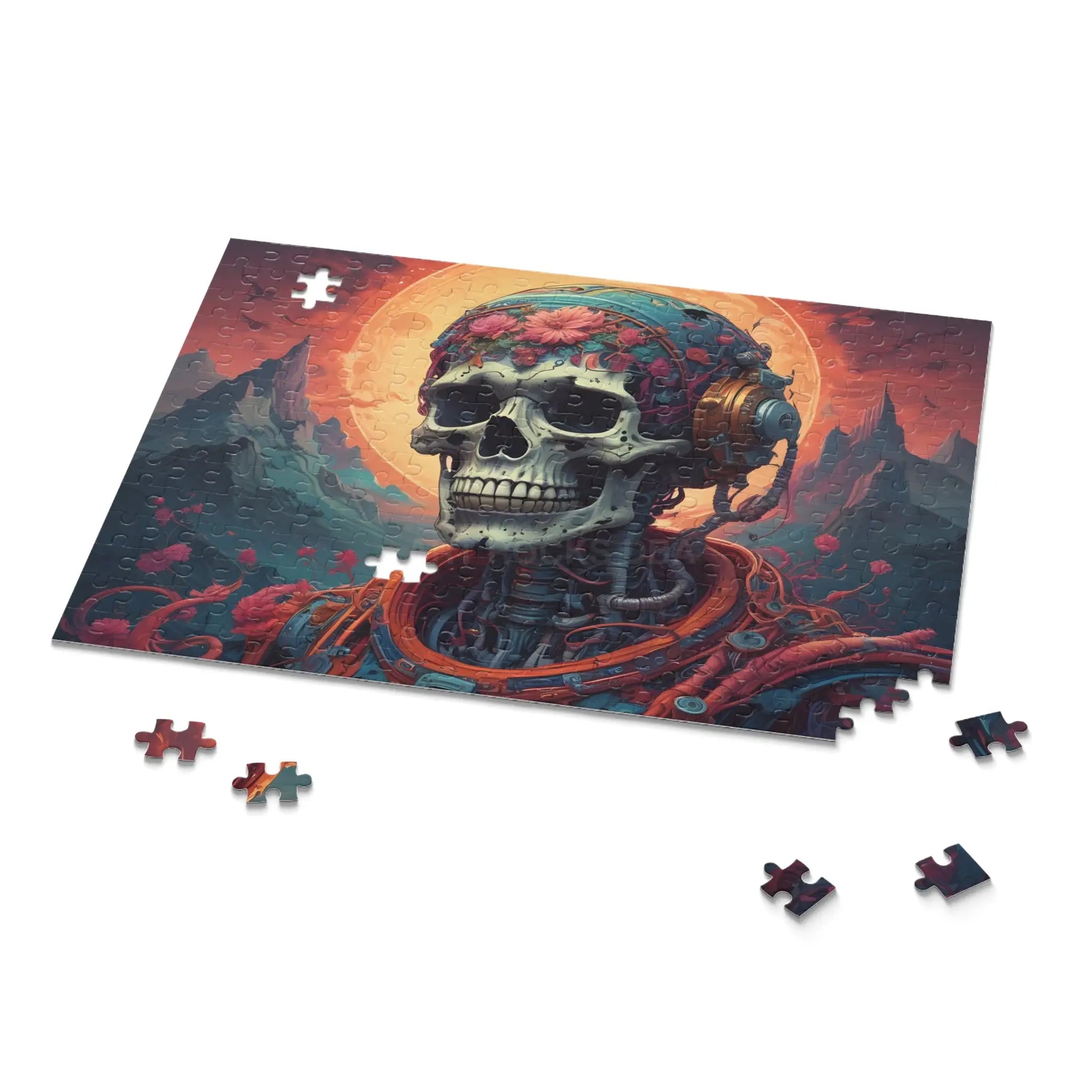 Gothic Skull Jigsaw Puzzle — 120/252/500-Piece - Puzzle