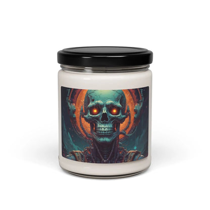 Gothic Skull Scented Soy Candle Halloween Decor Unique Home Fragrance Art Candle Gift for Her Spooky Candle - Unscented