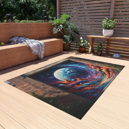 Graffiti Wall Outdoor Rug Camping Mat Patio Decor Garden Area Rug Boho Home Decor Summer Vibes - Home Decor