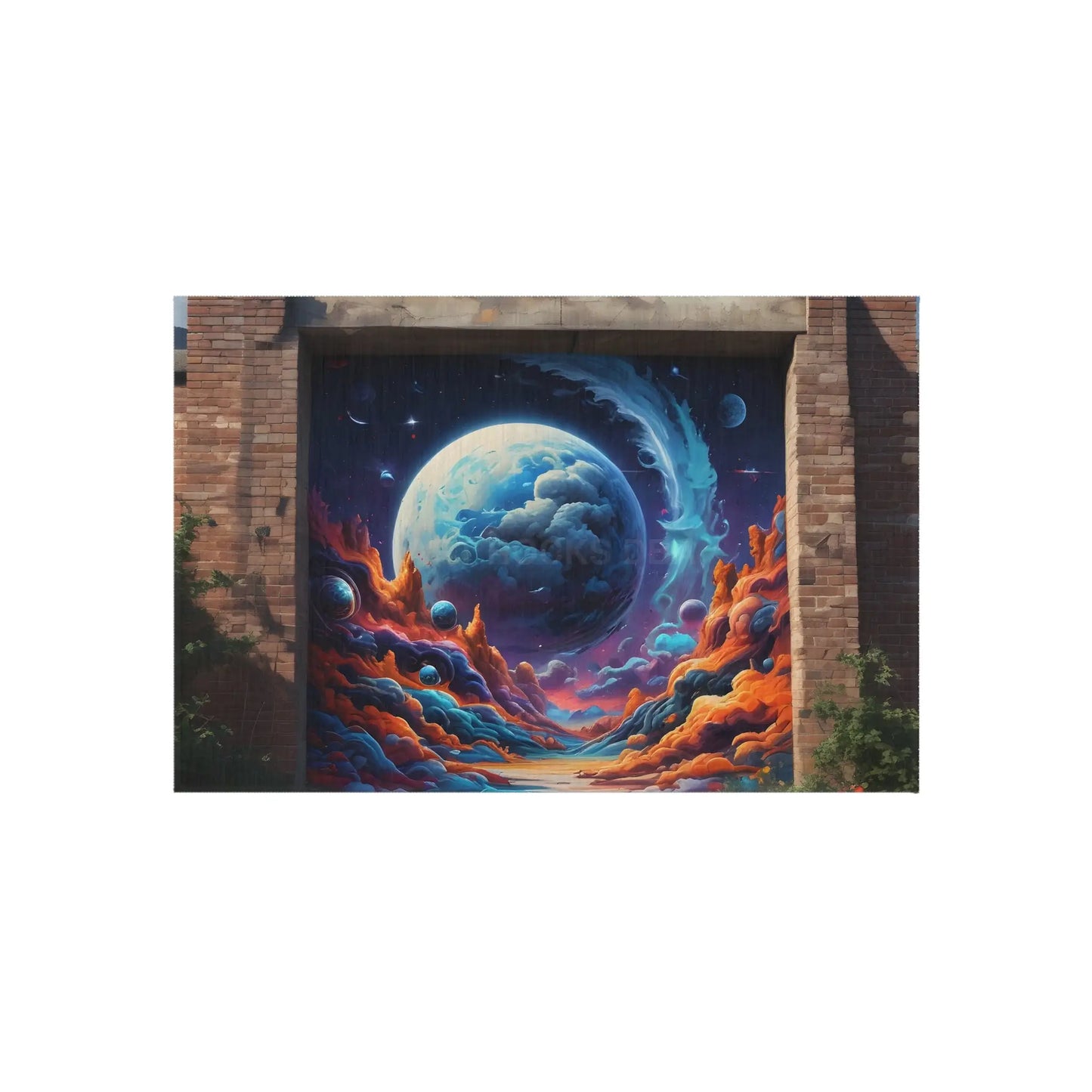 Graffiti Wall Outdoor Rug Camping Mat Patio Decor Garden Area Rug Boho Home Decor Summer Vibes - 24’’ × 36’’ - Home