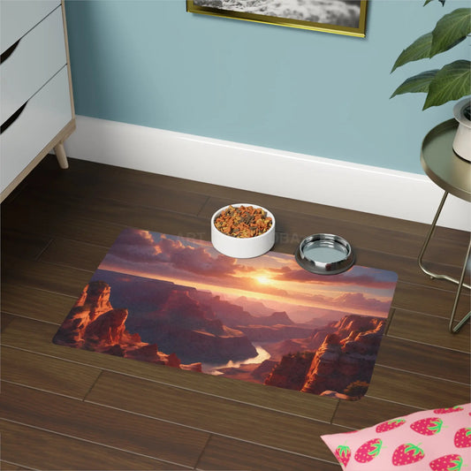 Grand Canyon Sunrise Pet Food Mat (12x18) - 12’’ × 18’’ / Rectangle - Pets