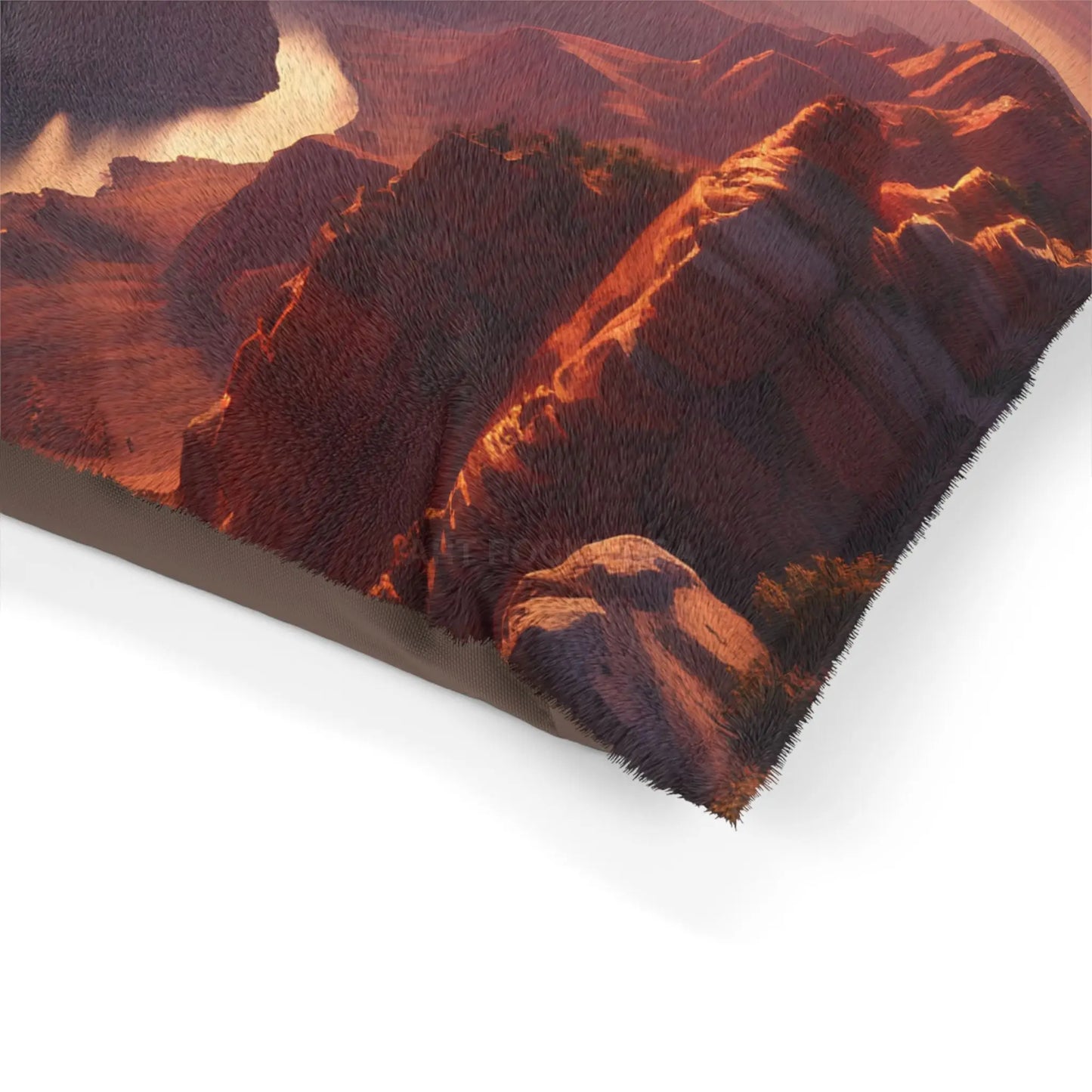 Grand Canyon Sunset Pet Bed — Scenic Canyon Landscape Dog & Cat Pillow - Pets