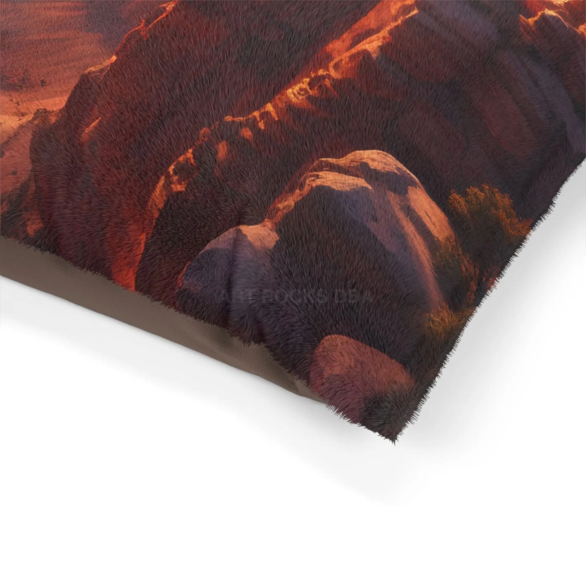 Grand Canyon Sunset Pet Bed — Scenic Canyon Landscape Dog & Cat Pillow - Pets