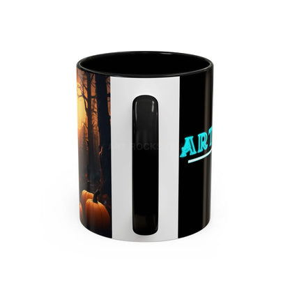 Halloween Owl Coffee Mug — Spooky Pumpkin Forest Accent Mug (11/15oz) - Mug