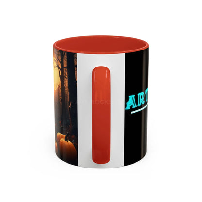 Halloween Owl Coffee Mug — Spooky Pumpkin Forest Accent Mug (11/15oz) - Mug