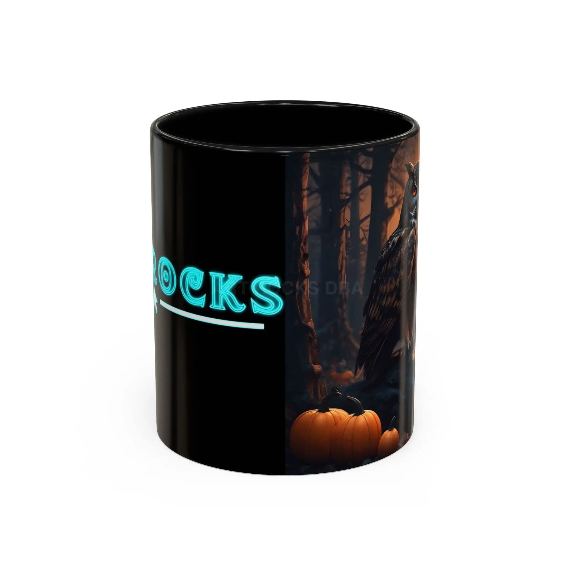 Halloween Owl Coffee Mug — Spooky Pumpkin Forest Accent Mug (11/15oz) - Mug