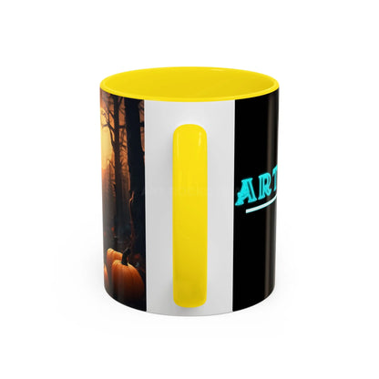 Halloween Owl Coffee Mug — Spooky Pumpkin Forest Accent Mug (11/15oz) - Mug