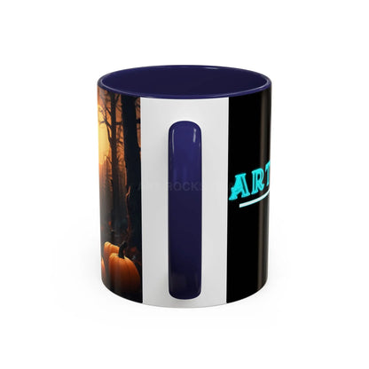 Halloween Owl Coffee Mug — Spooky Pumpkin Forest Accent Mug (11/15oz) - Mug