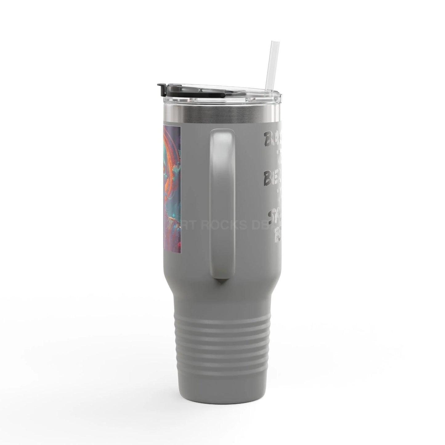 Halloween Skull Insulated Travel Mug 40oz - Perfect for Road Trips Gift for Coffee Lovers Fun Skull Design Eco-Friendly