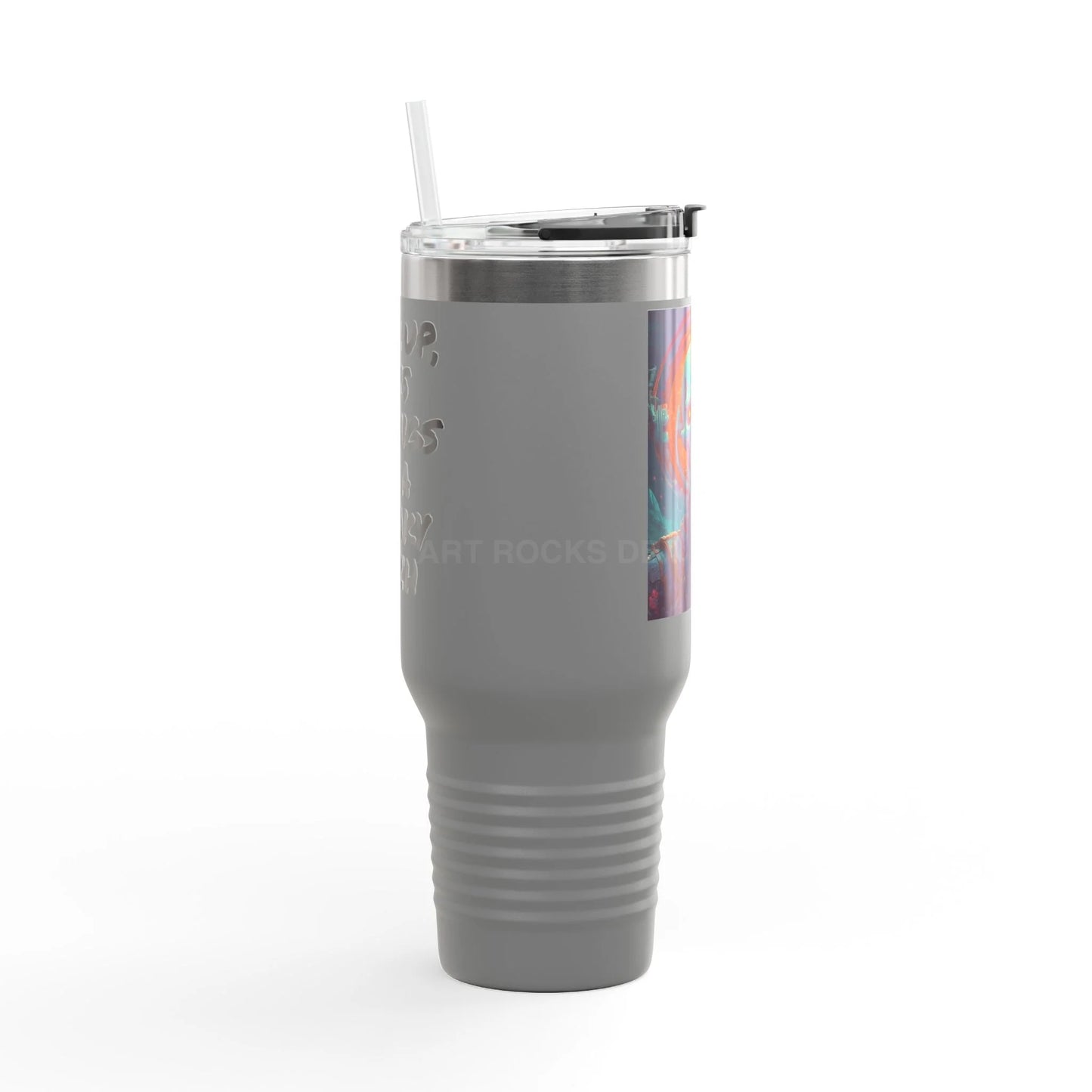 Halloween Skull Insulated Travel Mug 40oz - Perfect for Road Trips Gift for Coffee Lovers Fun Skull Design Eco-Friendly