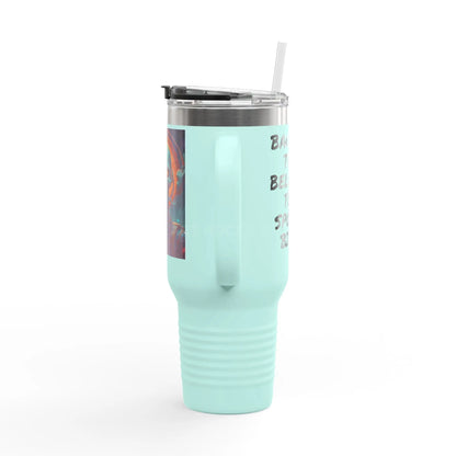 Halloween Skull Insulated Travel Mug 40oz - Perfect for Road Trips Gift for Coffee Lovers Fun Skull Design Eco-Friendly