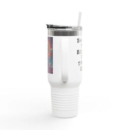 Halloween Skull Insulated Travel Mug 40oz - Perfect for Road Trips Gift for Coffee Lovers Fun Skull Design Eco-Friendly