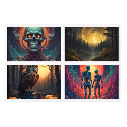 Halloween Sticker Sheets Halloween Decor Dark Art Vinyl Decor Art Journal Supplies Scrapbooking Stickers Macbook Decals