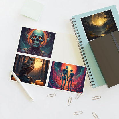 Halloween Sticker Sheets Halloween Decor Dark Art Vinyl Decor Art Journal Supplies Scrapbooking Stickers Macbook Decals