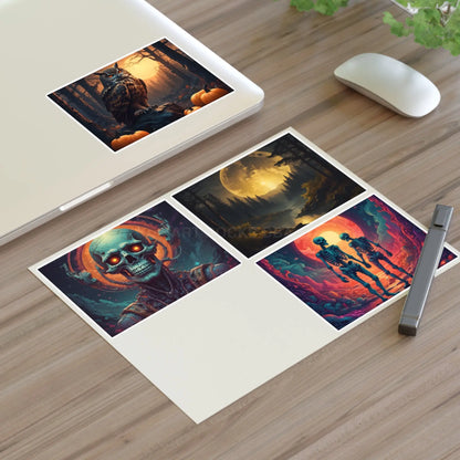 Halloween Sticker Sheets Halloween Decor Dark Art Vinyl Decor Art Journal Supplies Scrapbooking Stickers Macbook Decals