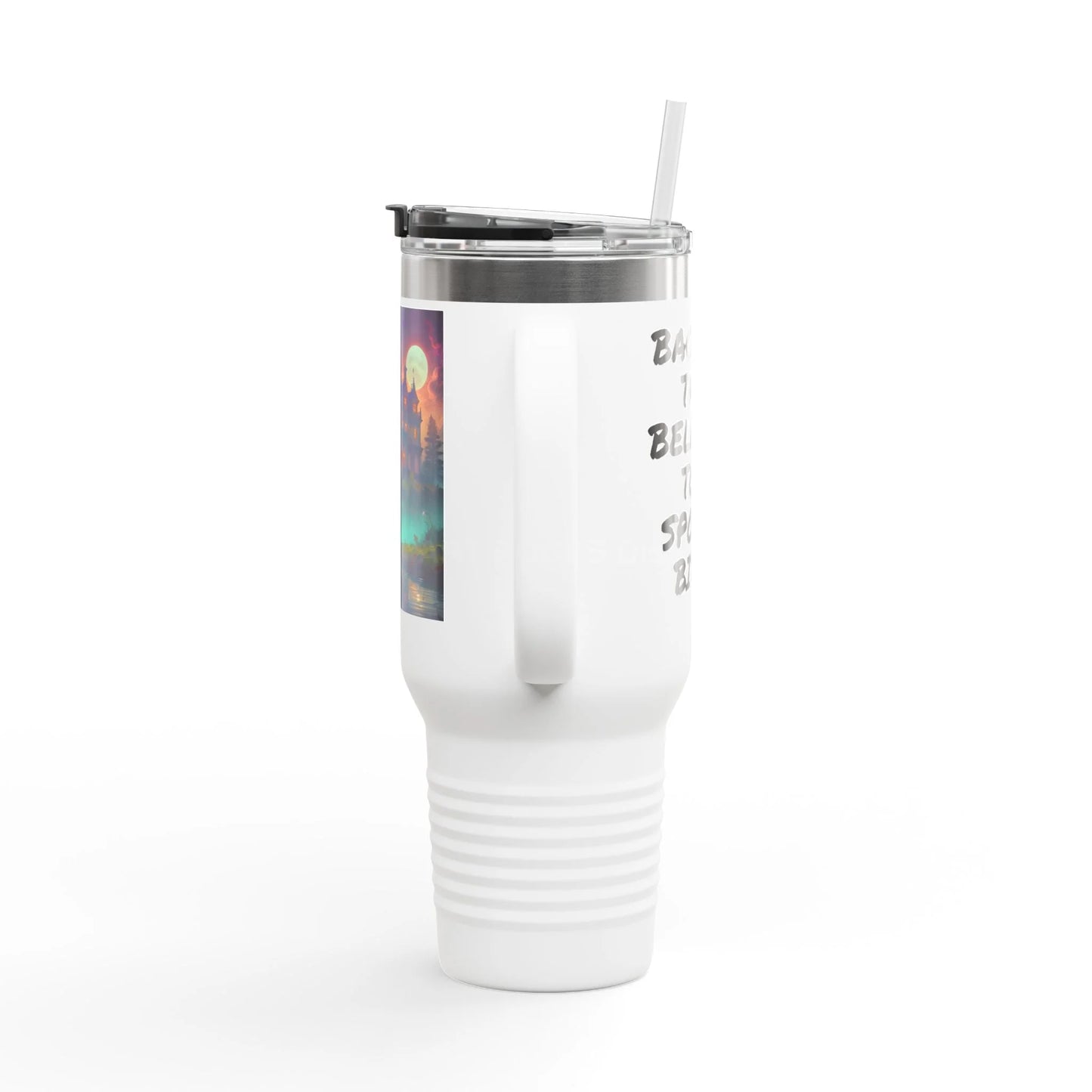Haunted House Insulated Travel Mug - 40oz Adventure Cup for Coffee Lovers Motivational Travel Tumbler Perfect Gift