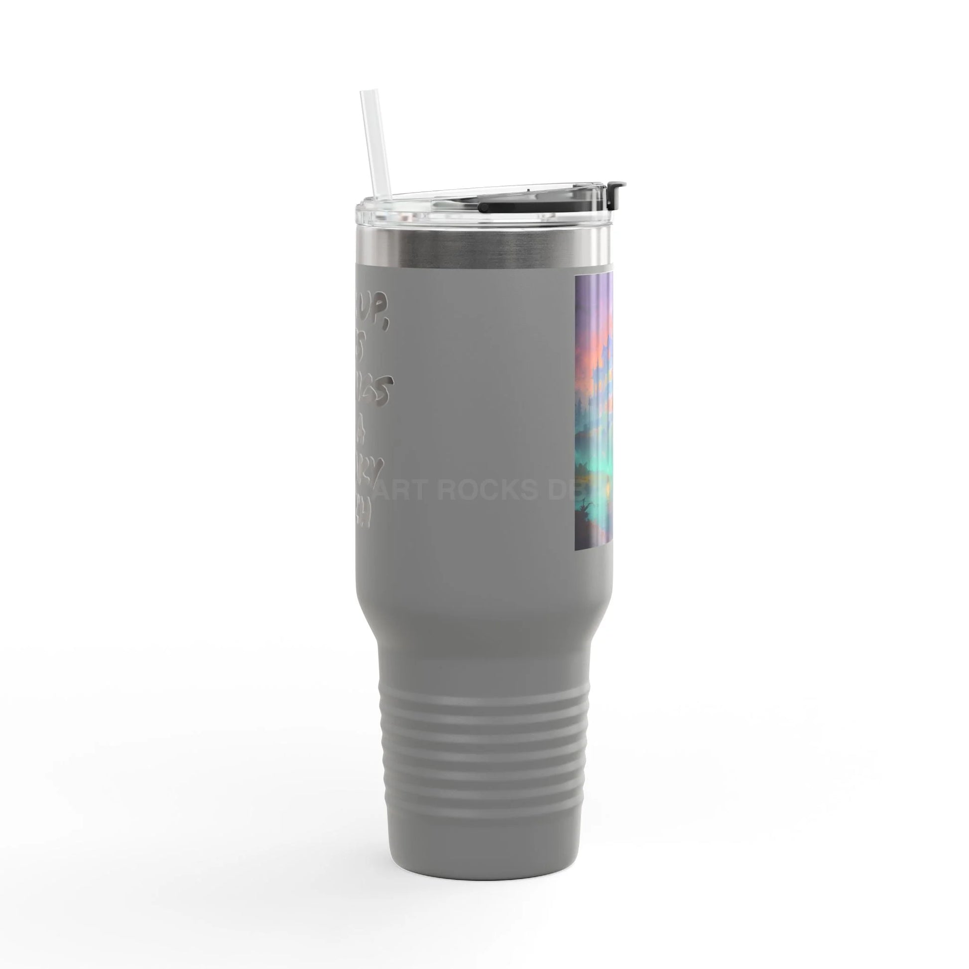 Haunted House Insulated Travel Mug - 40oz Adventure Cup for Coffee Lovers Motivational Travel Tumbler Perfect Gift
