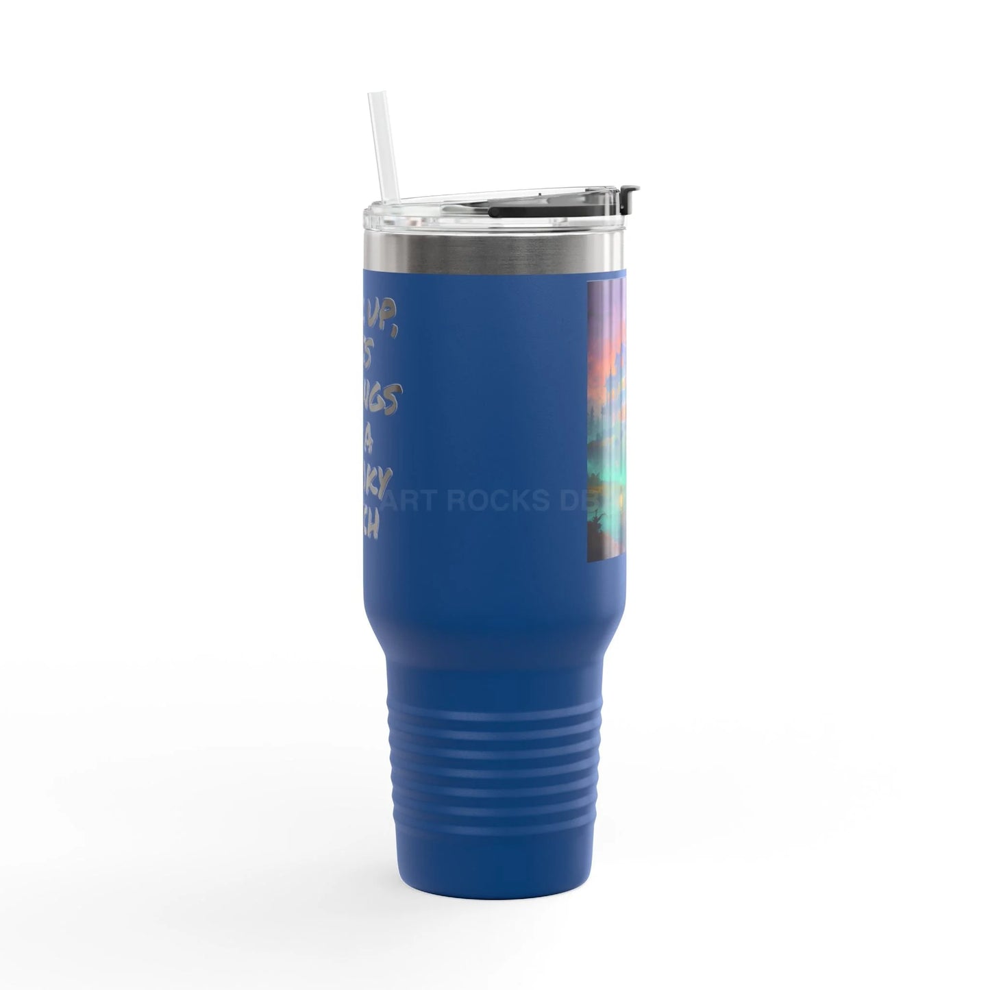 Haunted House Insulated Travel Mug - 40oz Adventure Cup for Coffee Lovers Motivational Travel Tumbler Perfect Gift