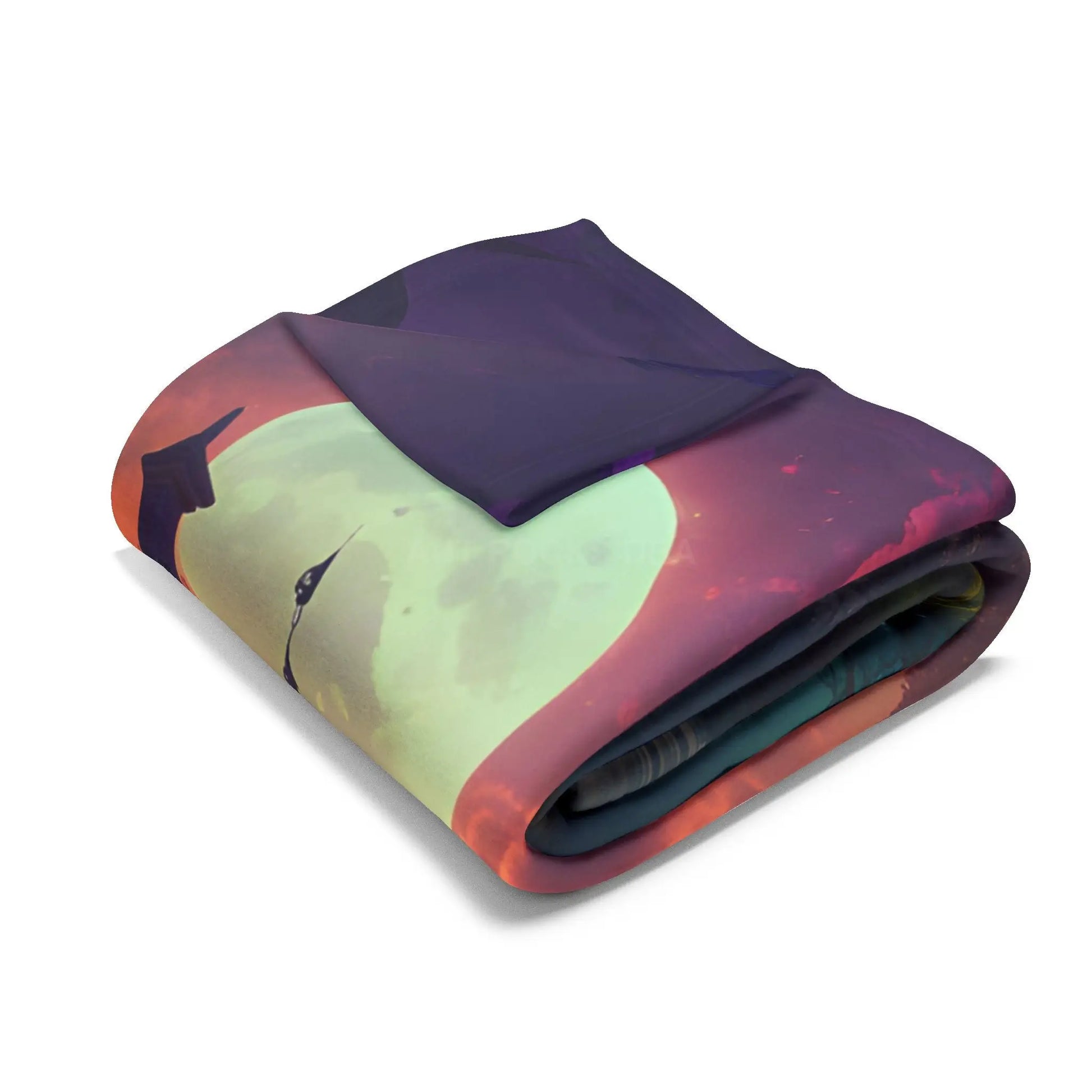 Haunted Mansion in Lagoon Arctic Fleece Blanket Cozy Throw for Halloween Home Decor Gift for Cold Nights Ghostly Vibes