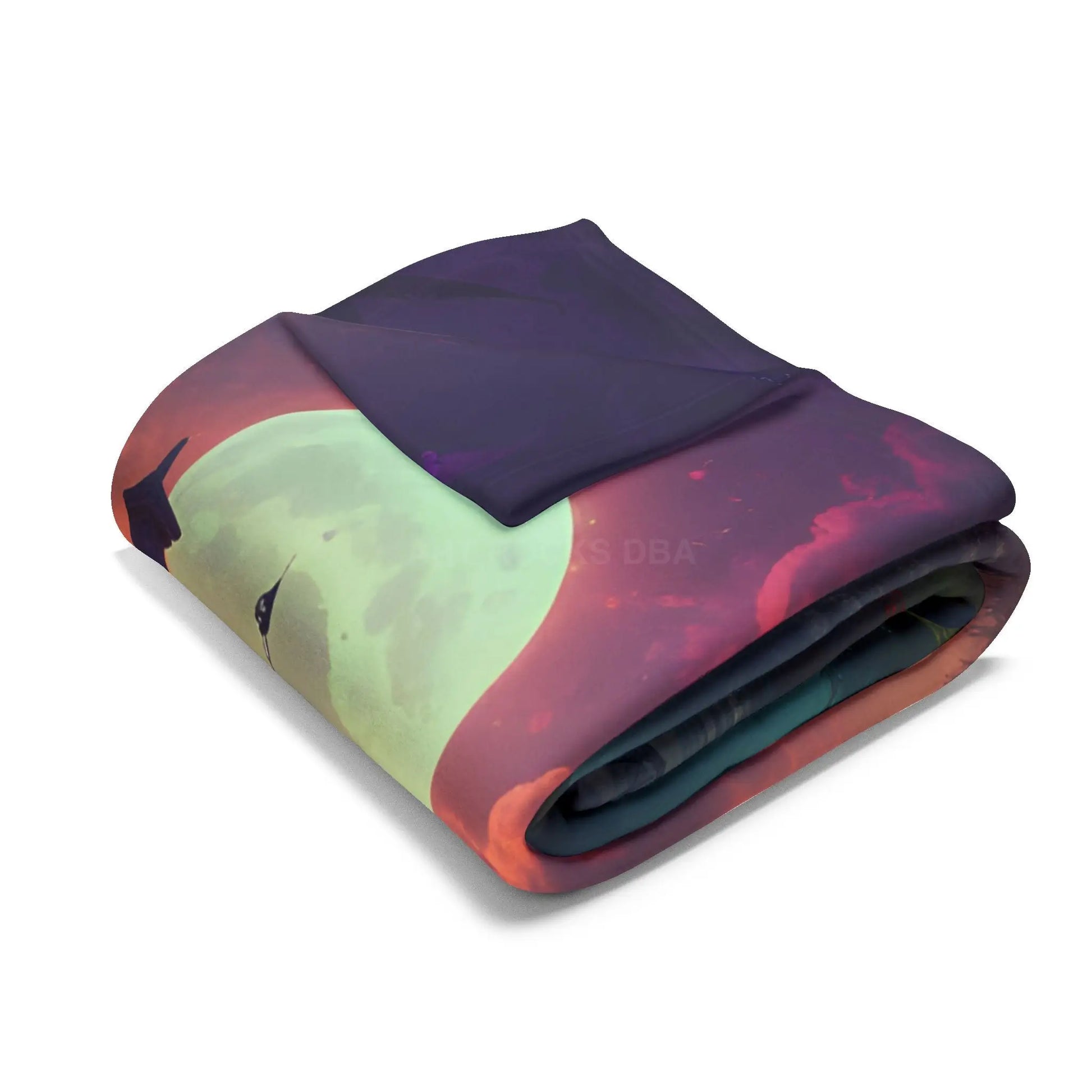 Haunted Mansion in Lagoon Arctic Fleece Blanket Cozy Throw for Halloween Home Decor Gift for Cold Nights Ghostly Vibes