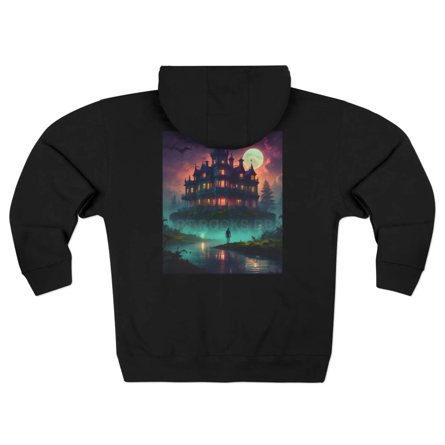 Haunted Mansion Moonlit Zip-Up Hoodie - XS / Black - Hoodie