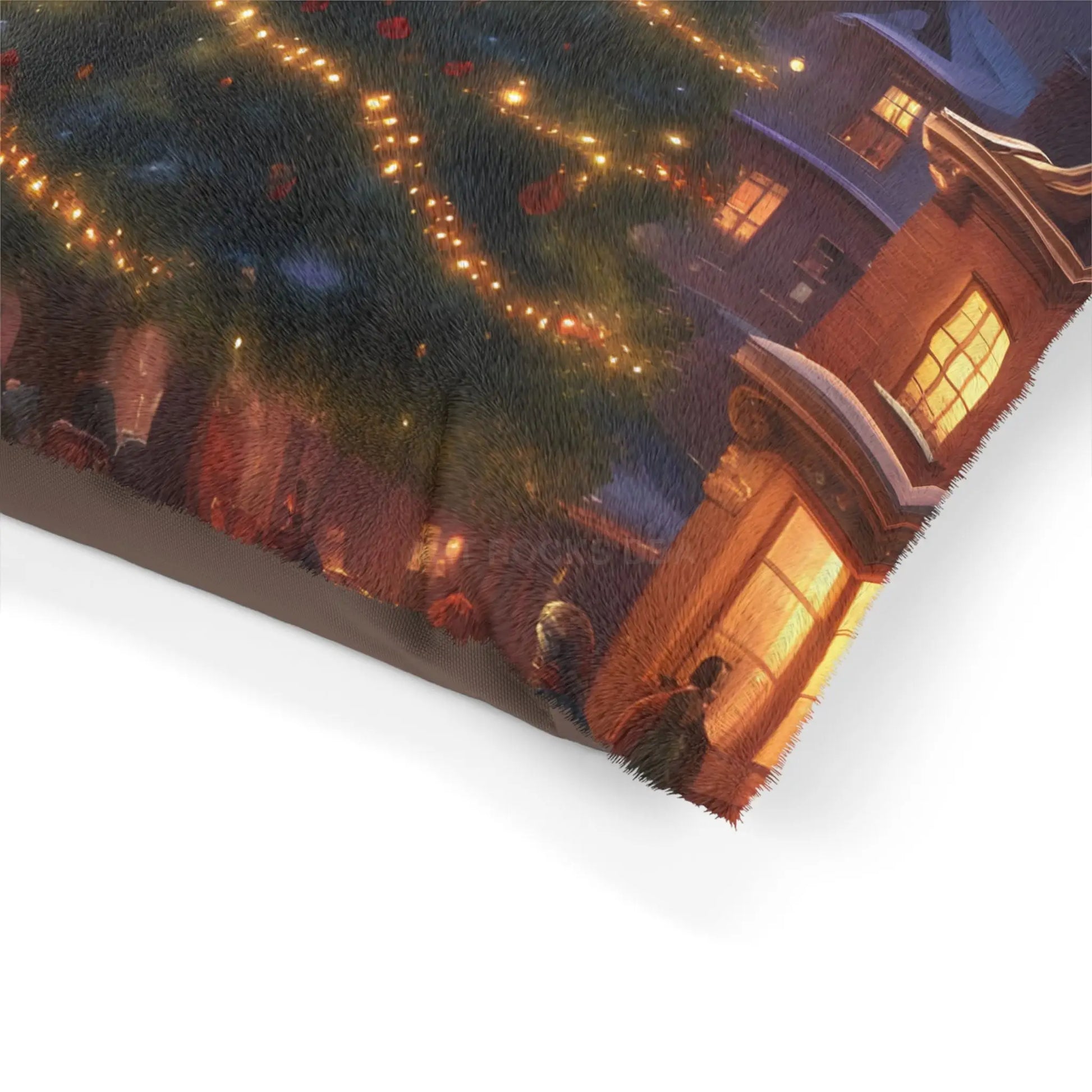 Holiday Christmas Tree Pet Bed — Festive Plush Dog & Cat Sleep Mat - Pets