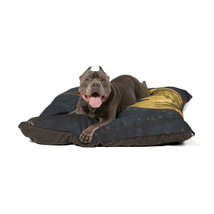 Howling Wolf Moon Pet Bed — Plush Dog & Cat Pillow with Full Moon Forest Design - Pets