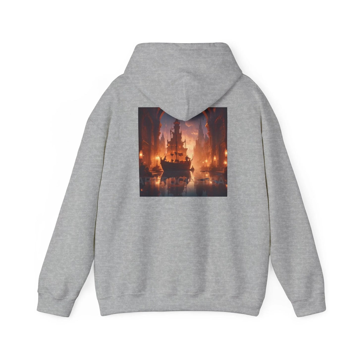 Indoor Ship Heavy Blend Hoodie - Cozy Sweatshirt for Art Lovers Gift for Artists Creative Lounge Wear Perfect for Art