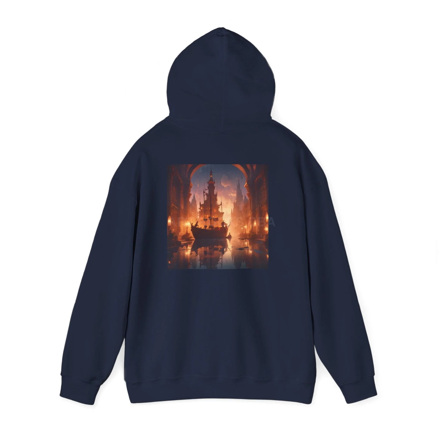 Indoor Ship Heavy Blend Hoodie - Cozy Sweatshirt for Art Lovers Gift for Artists Creative Lounge Wear Perfect for Art