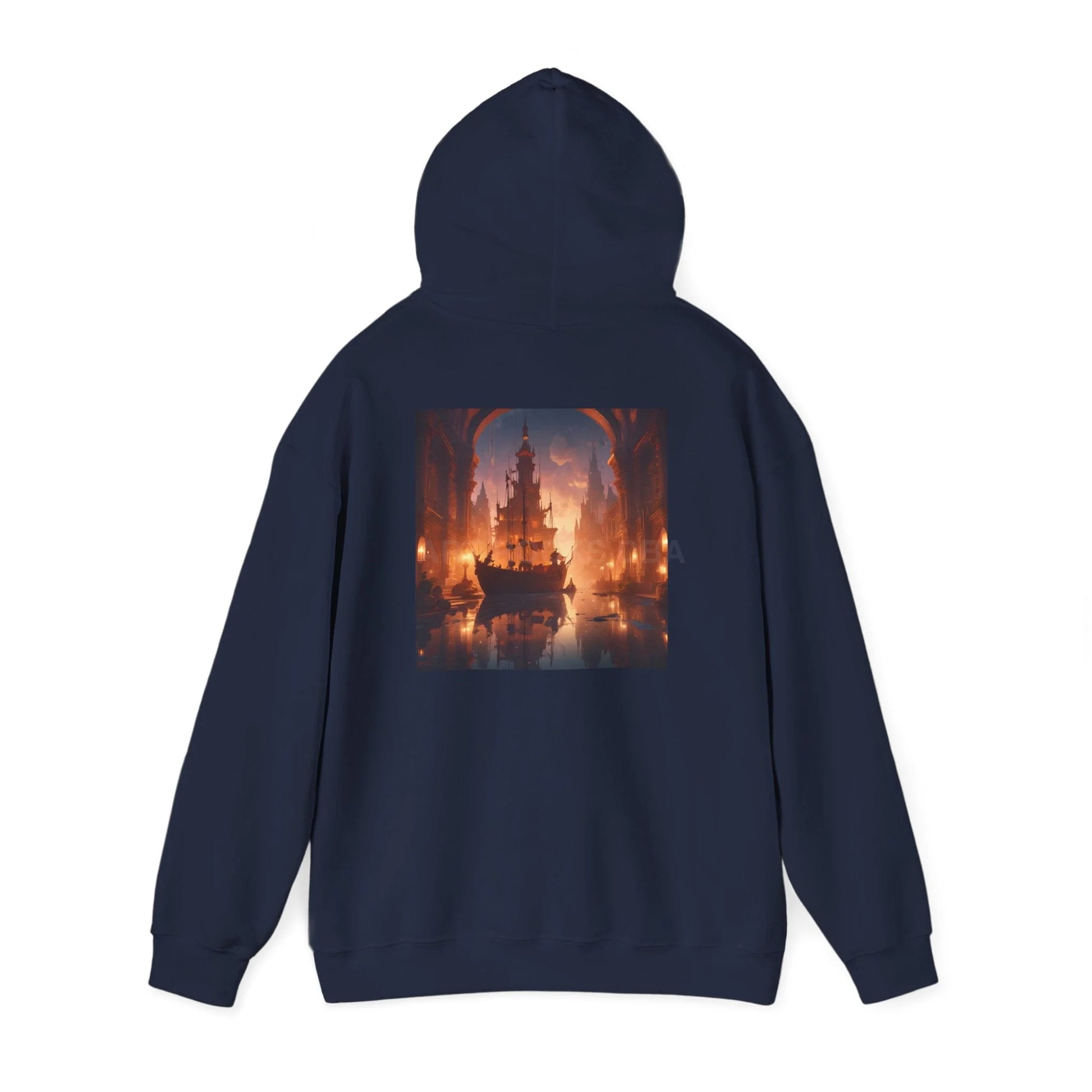 Indoor Ship Heavy Blend Hoodie - Cozy Sweatshirt for Art Lovers Gift for Artists Creative Lounge Wear Perfect for Art