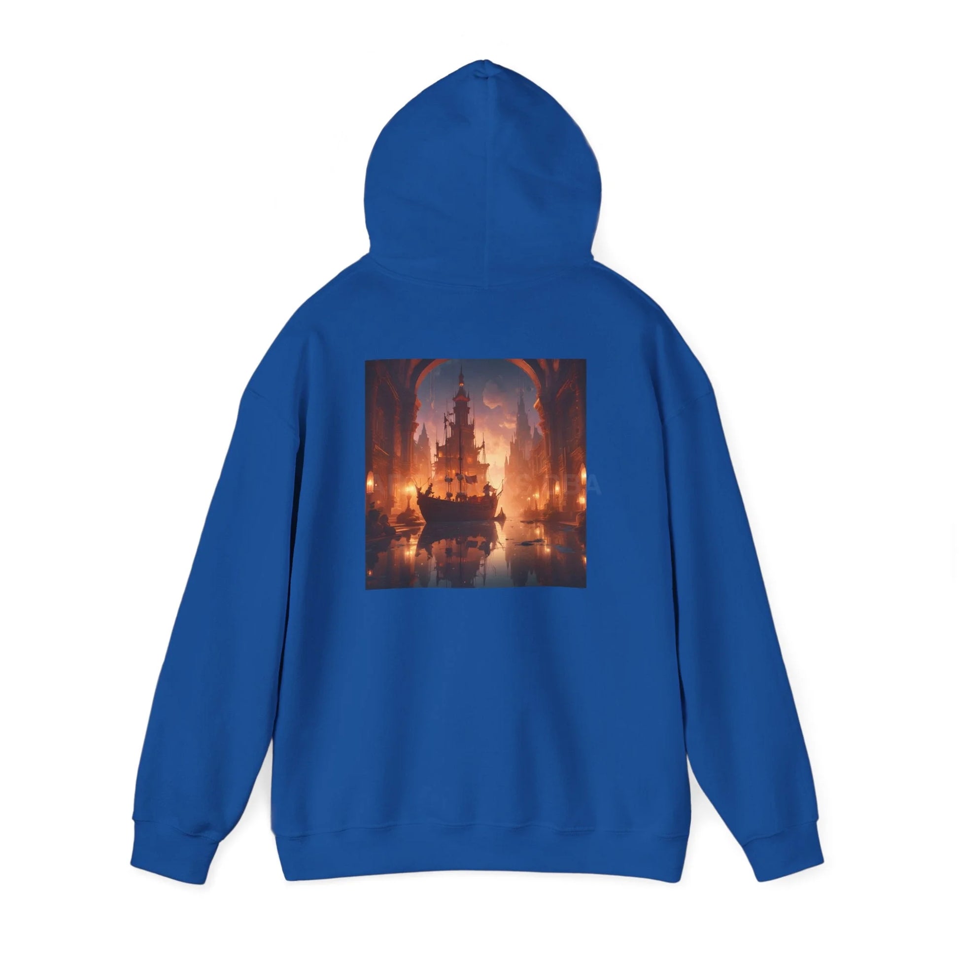 Indoor Ship Heavy Blend Hoodie - Cozy Sweatshirt for Art Lovers Gift for Artists Creative Lounge Wear Perfect for Art