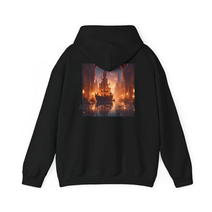 Indoor Ship Heavy Blend Hoodie - Cozy Sweatshirt for Art Lovers Gift for Artists Creative Lounge Wear Perfect for Art