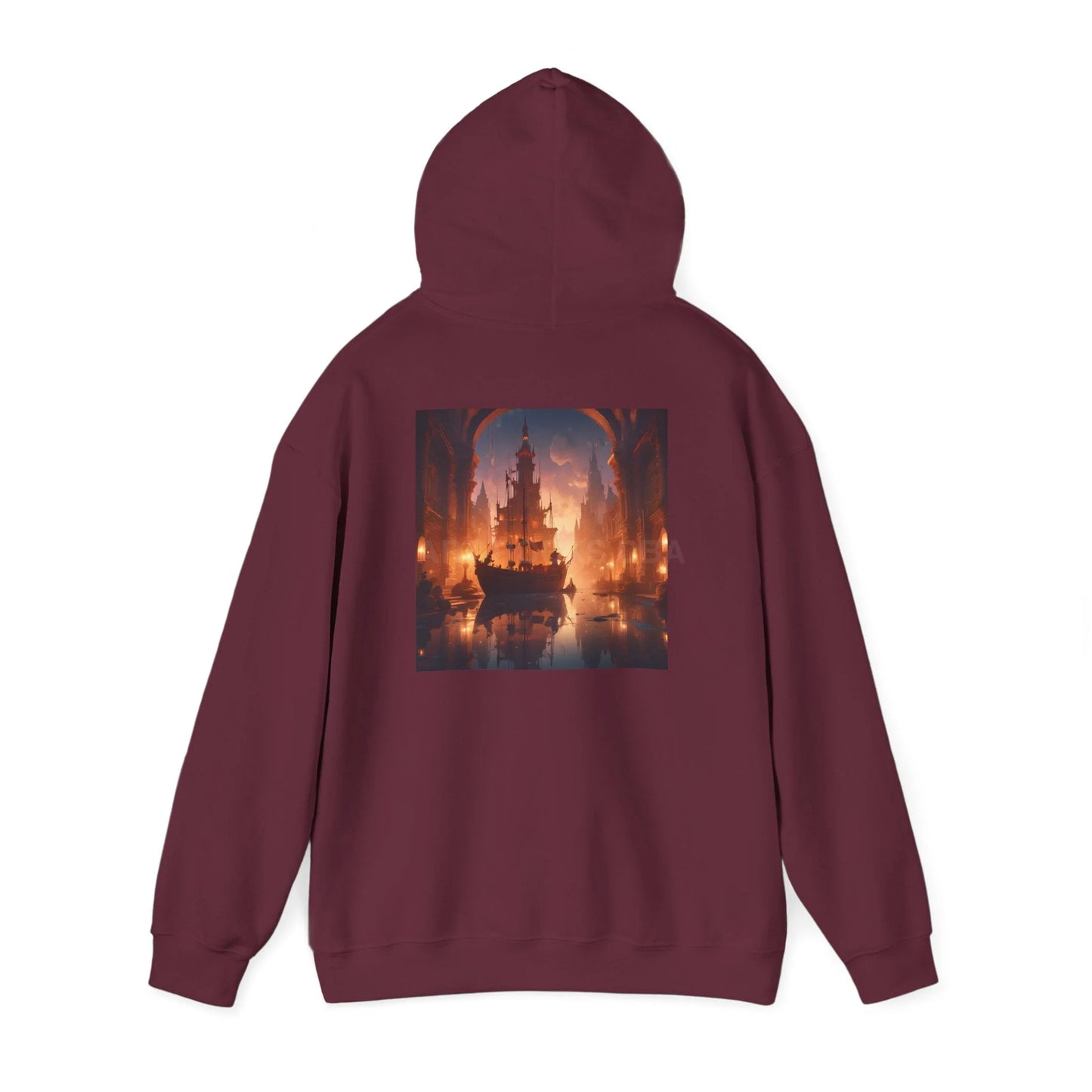 Indoor Ship Heavy Blend Hoodie - Cozy Sweatshirt for Art Lovers Gift for Artists Creative Lounge Wear Perfect for Art