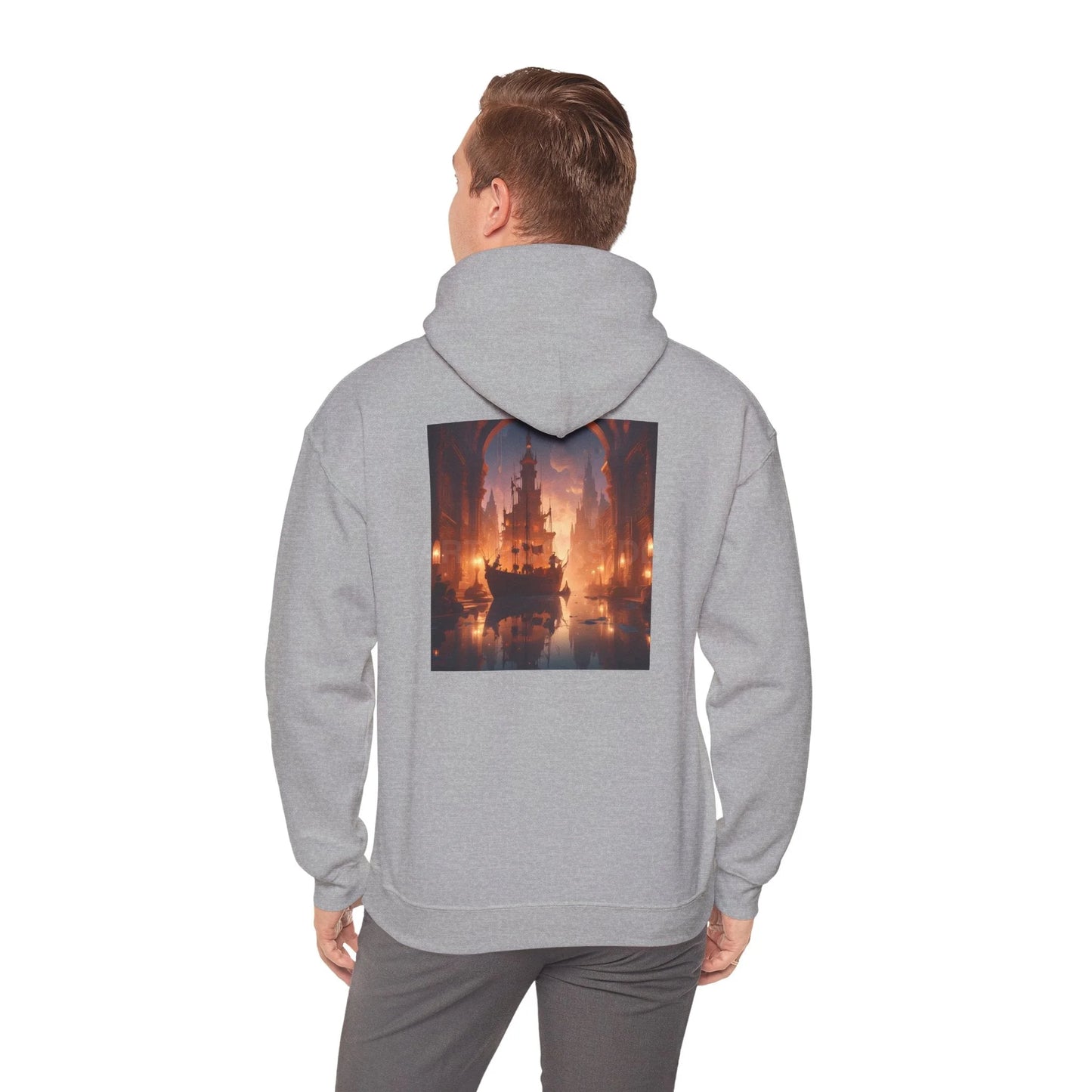 Indoor Ship Heavy Blend Hoodie - Cozy Sweatshirt for Art Lovers Gift for Artists Creative Lounge Wear Perfect for Art
