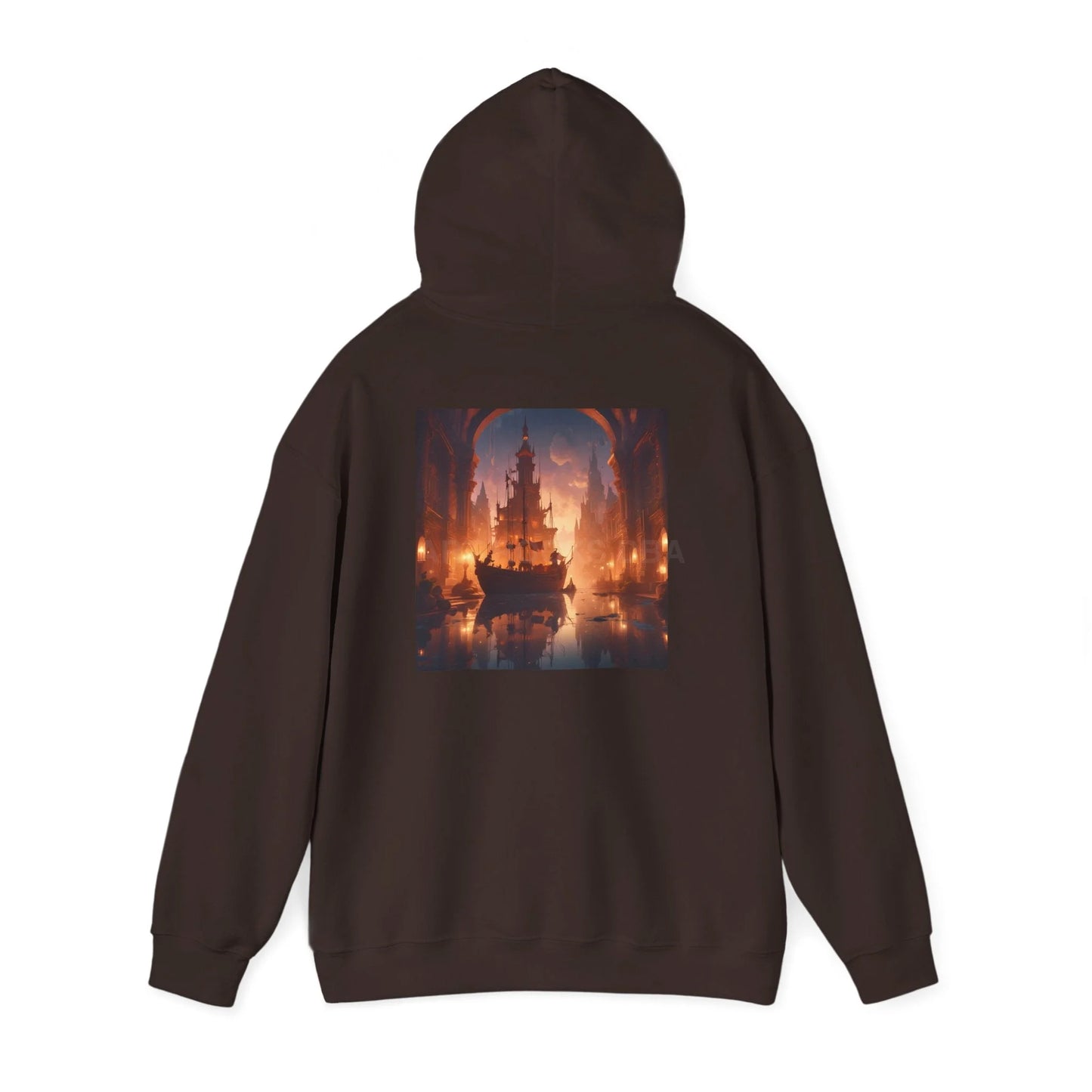 Indoor Ship Heavy Blend Hoodie - Cozy Sweatshirt for Art Lovers Gift for Artists Creative Lounge Wear Perfect for Art