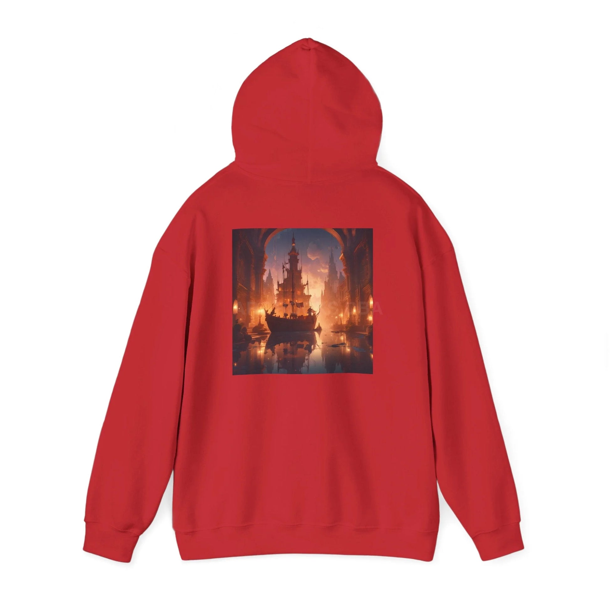Indoor Ship Heavy Blend Hoodie - Cozy Sweatshirt for Art Lovers Gift for Artists Creative Lounge Wear Perfect for Art