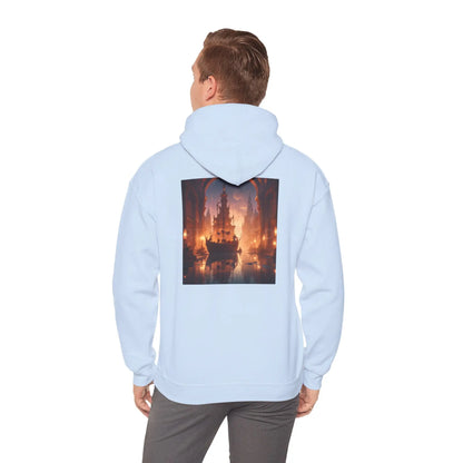 Indoor Ship Heavy Blend Hoodie - Cozy Sweatshirt for Art Lovers Gift for Artists Creative Lounge Wear Perfect for Art