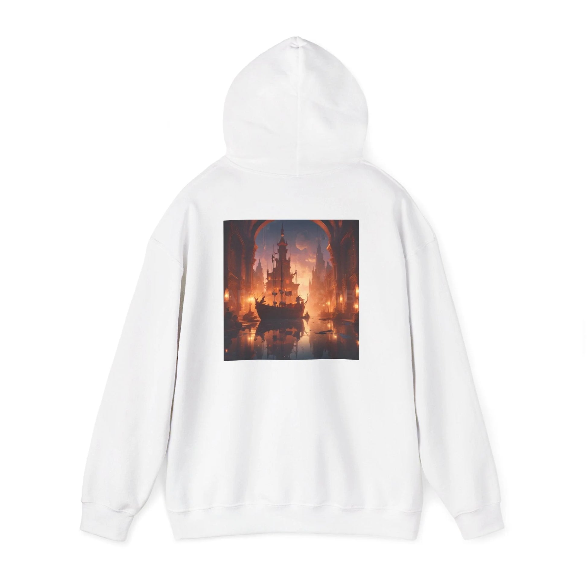 Indoor Ship Heavy Blend Hoodie - Cozy Sweatshirt for Art Lovers Gift for Artists Creative Lounge Wear Perfect for Art
