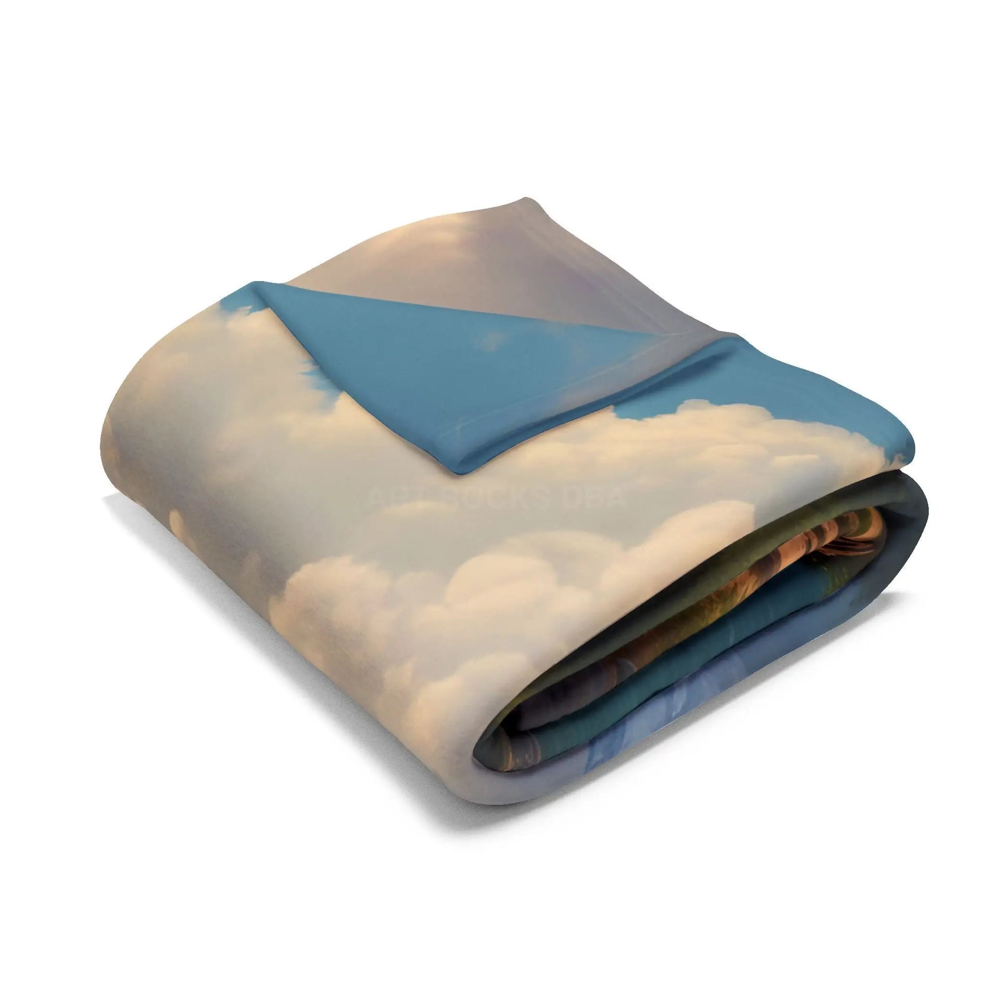 Island in the River Arctic Fleece Blanket - Home Decor