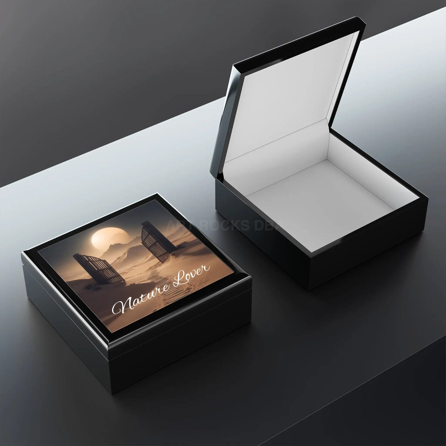 Jewelry Box — ’Nature Lover’ Moonlit Desert Keepsake Box - Home Decor