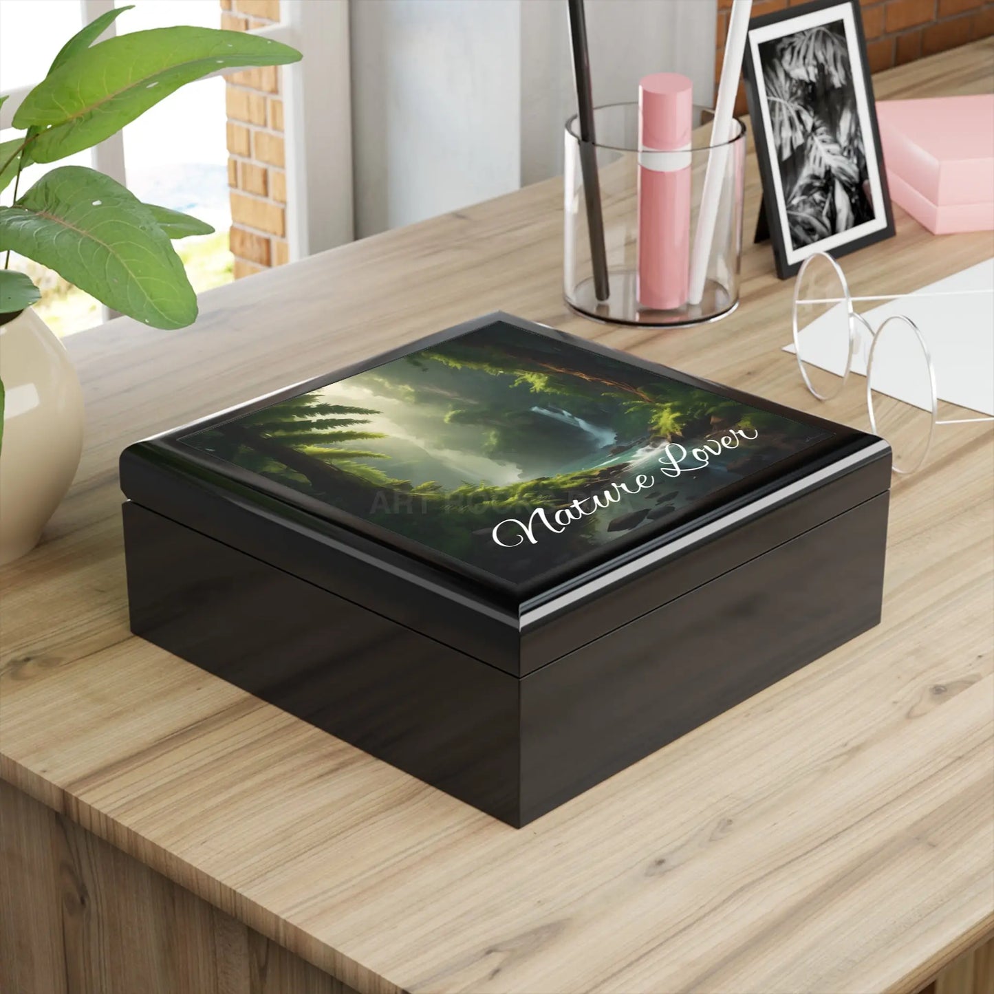 Jewelry Box - Nature Lover Scenic Waterfall Keepsake - Home Decor