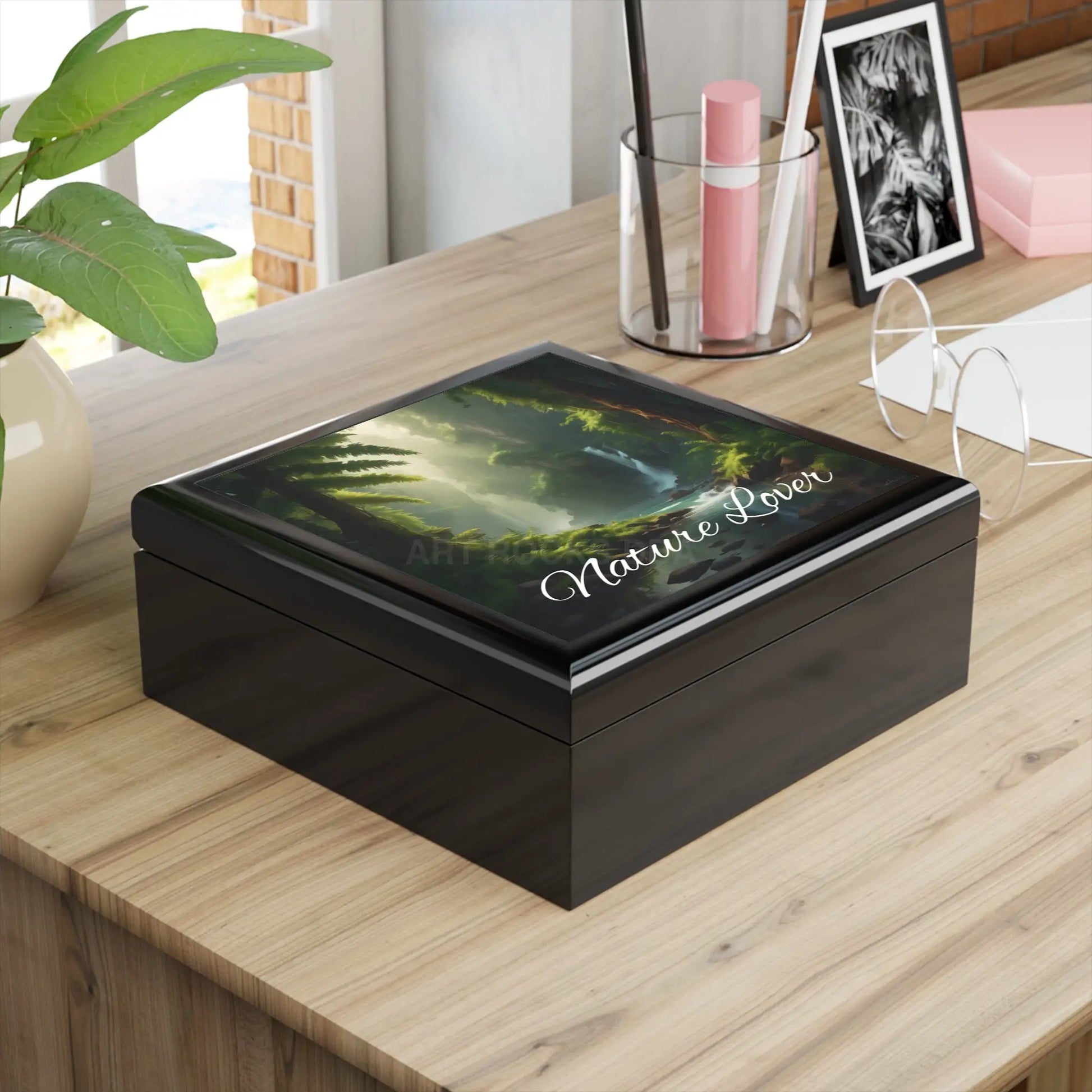 Jewelry Box - Nature Lover Scenic Waterfall Keepsake - Home Decor