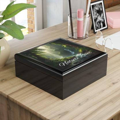 Jewelry Box - Nature Lover Scenic Waterfall Keepsake - Home Decor