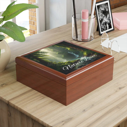 Jewelry Box - Nature Lover Scenic Waterfall Keepsake - Home Decor
