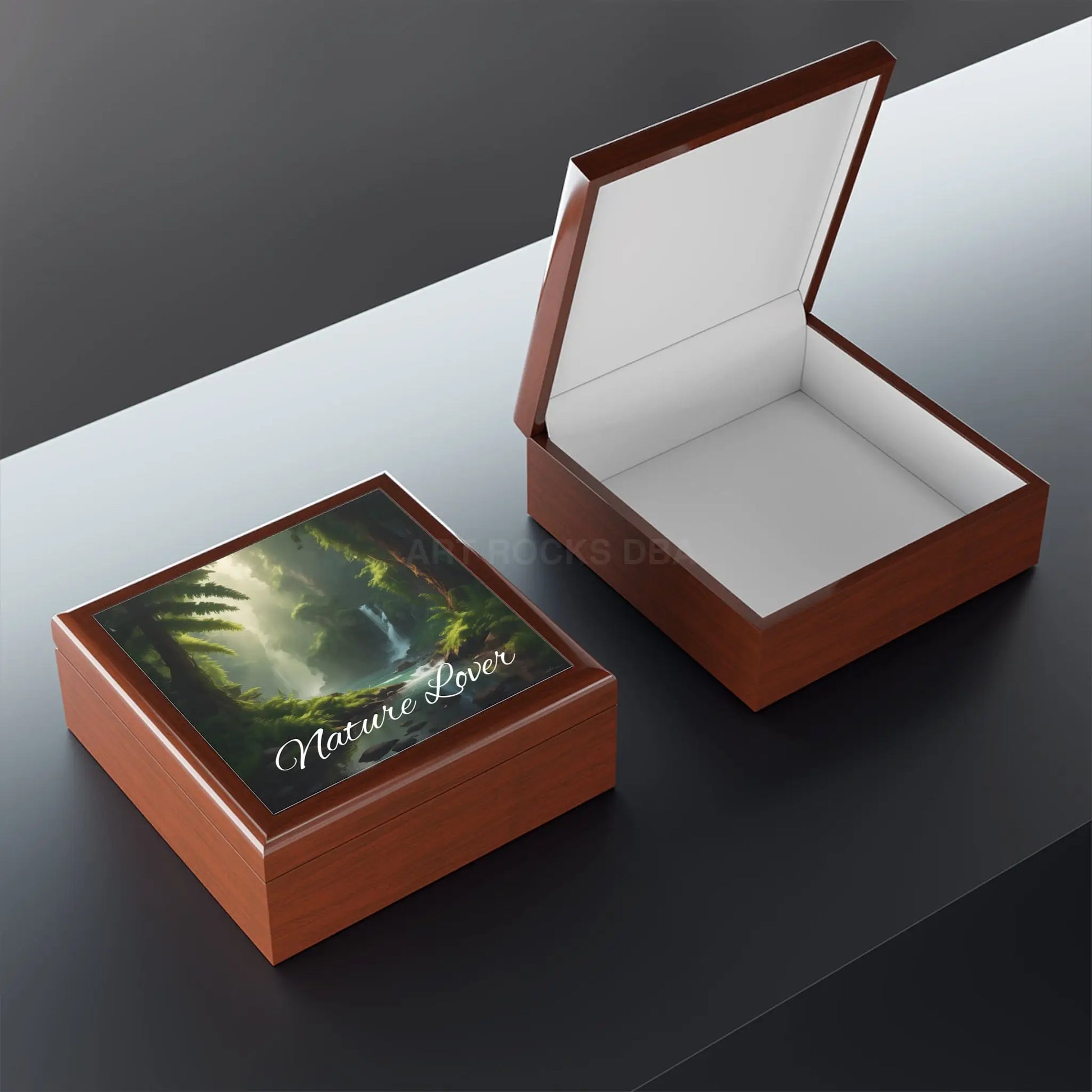 Jewelry Box - Nature Lover Scenic Waterfall Keepsake - Home Decor